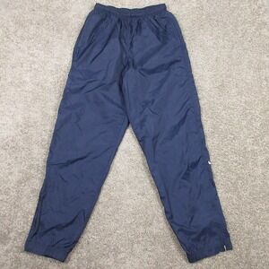 Vintage Nike Track Pants Mens Medium Blue Windbreaker Ankle Zip Warmup 90s
